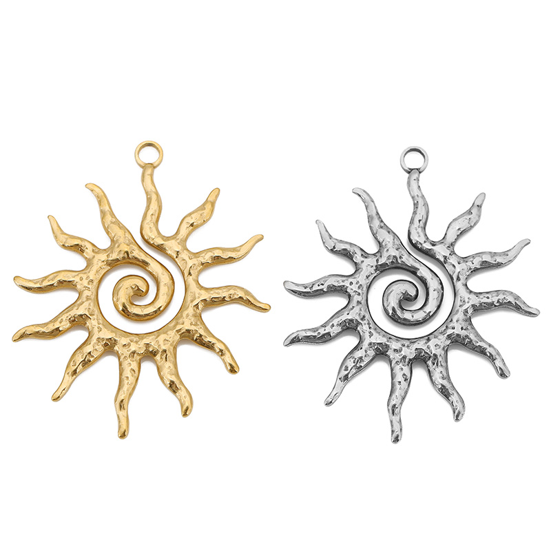 Vintage Fashion Finds - 4pcs/lot Stainless Steel Gold Vintage Large
