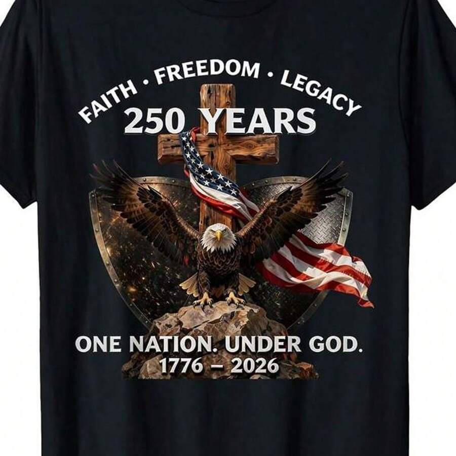Vintage Fashion History - USA 250th Anniversary T-Shirt - Faith