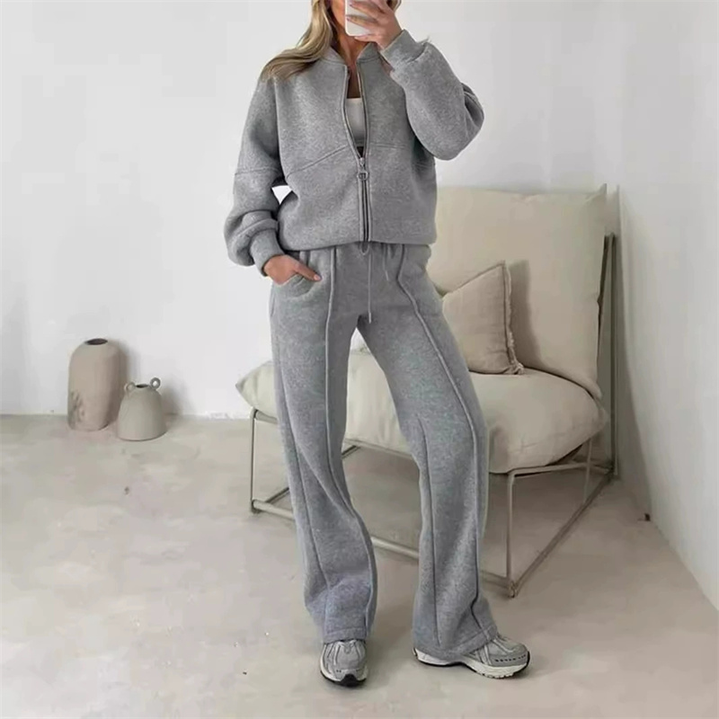 2025 Sweatshirt Two-piece Suit - đánh giá và giá Wide Leg Trouser 70S