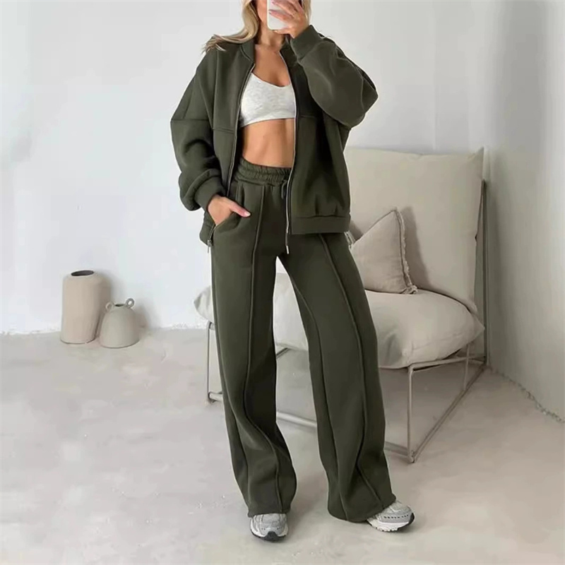 2025 Sweatshirt Two-piece Suit - đánh giá và giá Wide Leg Trouser 70S