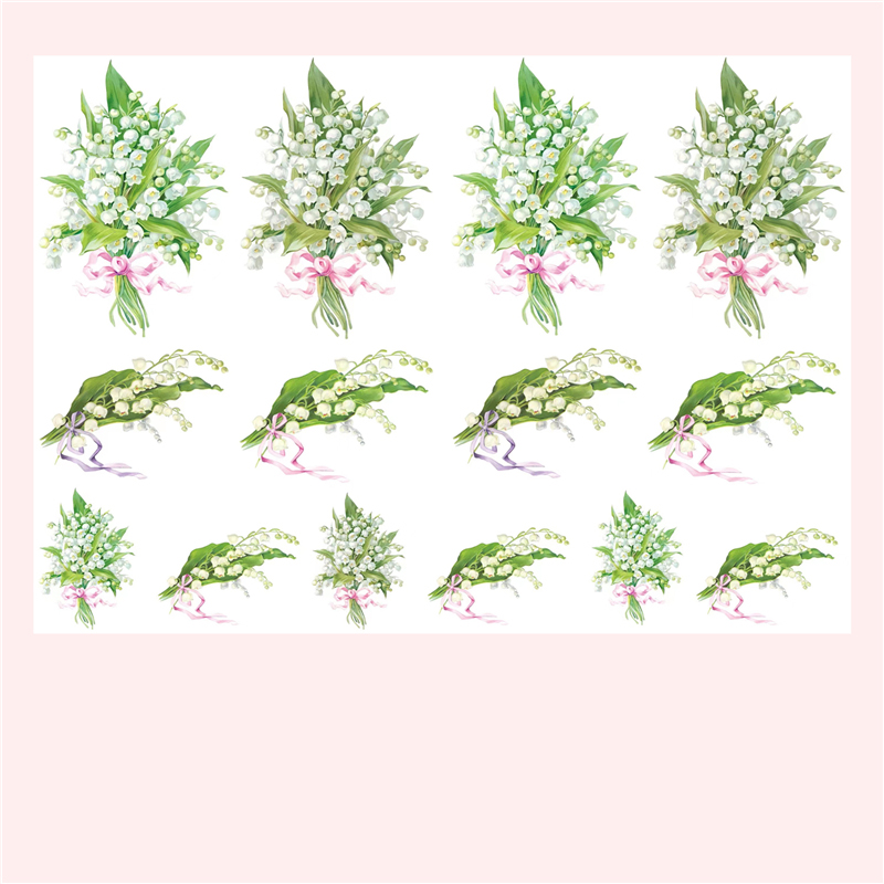 Lily of the Valley Stickers Vi - đánh giá và giá Vintage Fashion Wallpaper