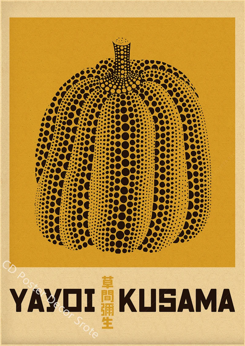 Yayoi Kusama Exhibition Poster - đánh giá và giá Vintage Fashion Wallpaper