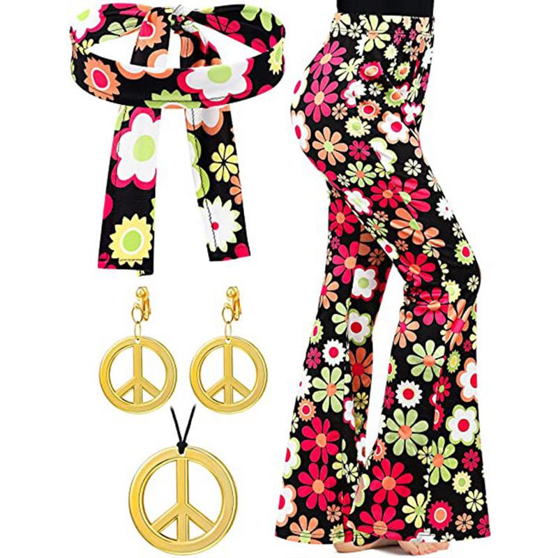 Bohemian Print Flared Pants Ha - đánh giá và giá Wide Leg Trouser 70S