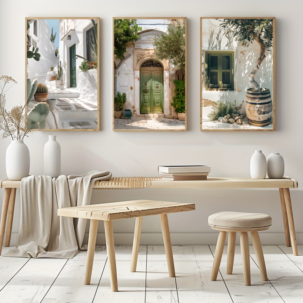 3pcs Frameless Canvas Painting - đánh giá và giá Vintage Fashion Wall Art