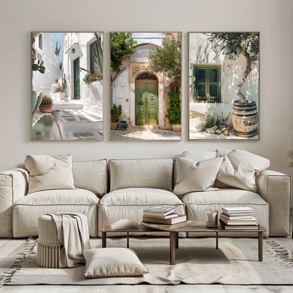 3pcs Frameless Canvas Painting - đánh giá và giá Vintage Fashion Wall Art