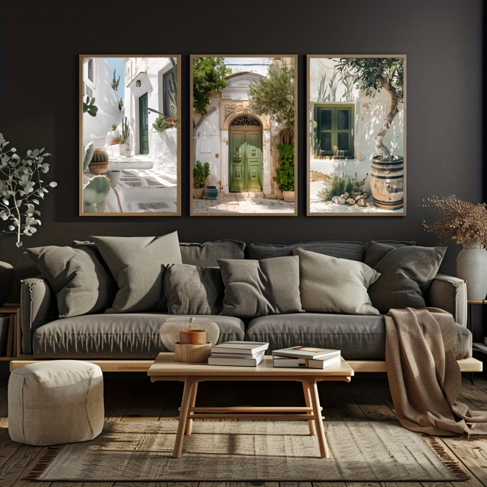 3pcs Frameless Canvas Painting - đánh giá và giá Vintage Fashion Wall Art