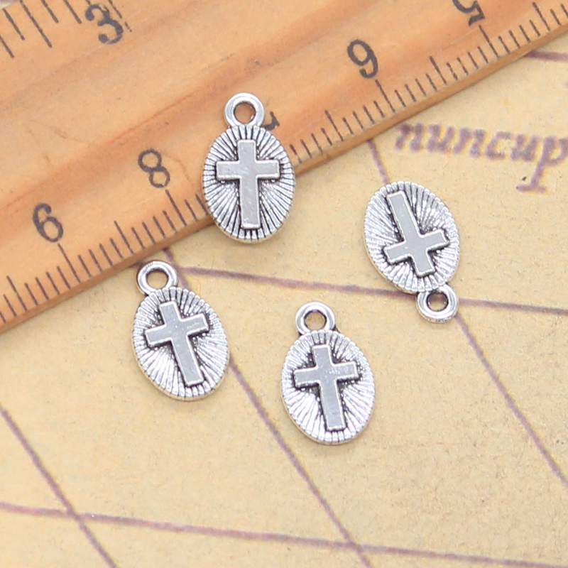 30pcs Charms Cross 13x8mm Anti - đánh giá và giá Vintage Fashion Finds
