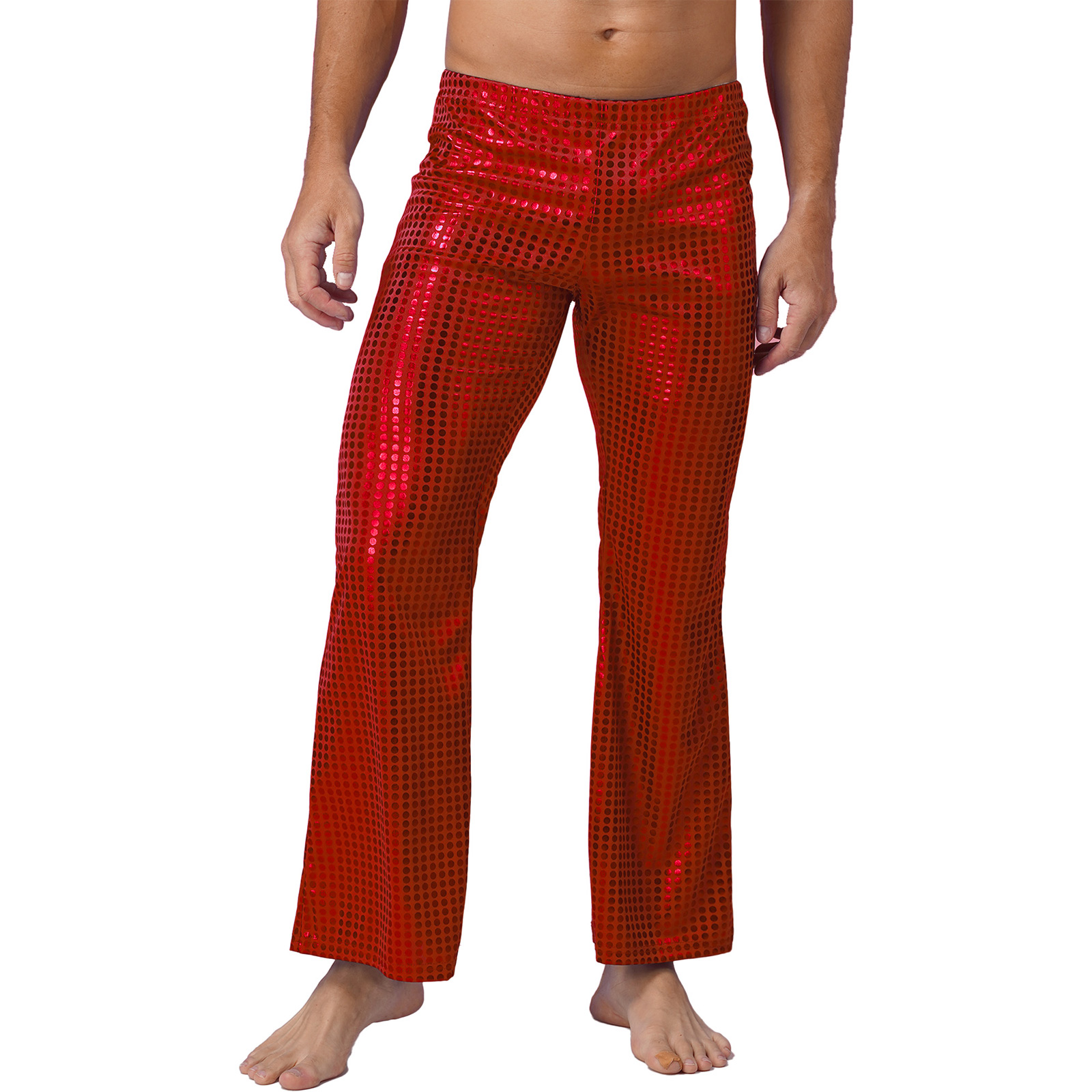 Mens 70s Shiny Sequins Hip Hop - đánh giá và giá Wide Leg Trouser 70S