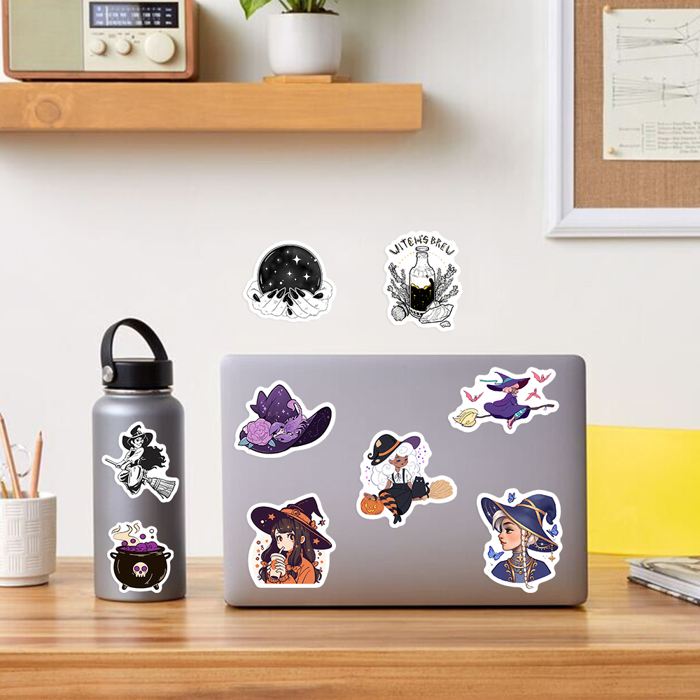 Gothic Witch Stickers DIY Kids - đánh giá và giá Vintage Fashion Magazines