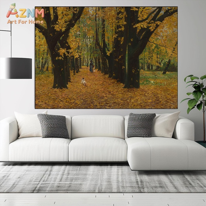 AZNM Vintage Autumn Forest Lan - đánh giá và giá Vintage Fashion Wall Art