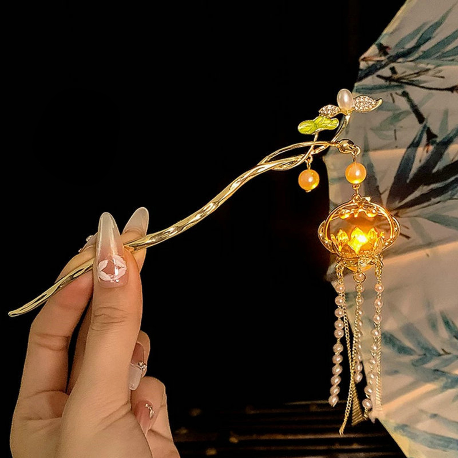 Luminous Flower Hairpin For Wo - đánh giá và giá Vintage Fashion In Chinese